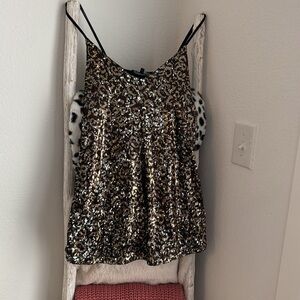 Leopard Print Sequin dress